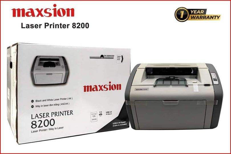 Máy in laser đen trắng MAXSION 8200 NK (Tương đương Canon LBP2900) USB